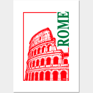 Rome, Italy Colosseum Posters and Art